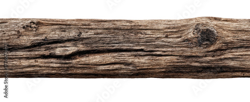 Close-up of weathered, textured wooden plank.  Aged, rustic wood grain shows deep, horizontal lines and prominent knots.  Natural wood tones range from light browns to dark grays