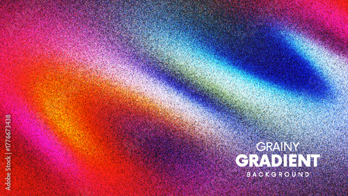 Soft grainy gradient background created from thousands of individual dots. Grainy gradient texture mixing warm cold tones blending beautifully together in smooth waves of light perfect for trendy art