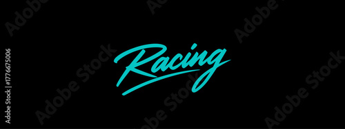 Racing Speed Sticker Font Vector Bold Sport Typography Letters Download it in high resolution format and print in any size