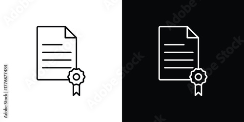 Patented icon pixel perfect. Outline symbol. Simple linear drawing.