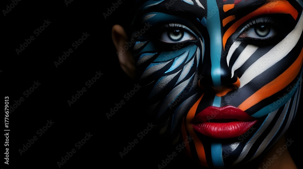 Naklejka premium face of a woman