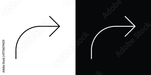 Reply icon pixel perfect. Outline symbol. Simple linear drawing.