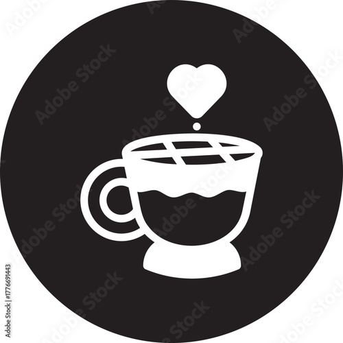 Coffee glyph icon