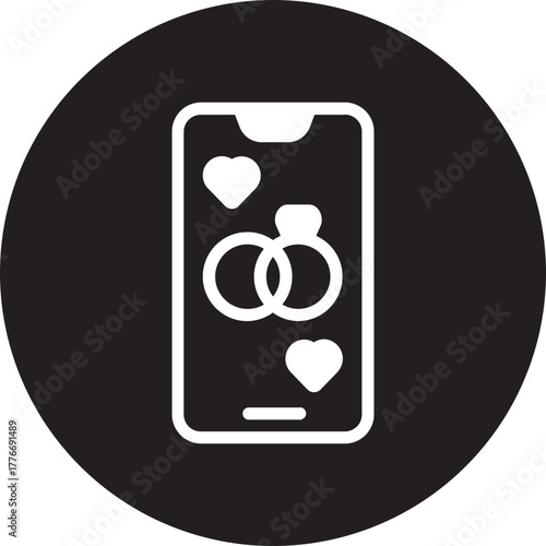 Smartphone glyph icon