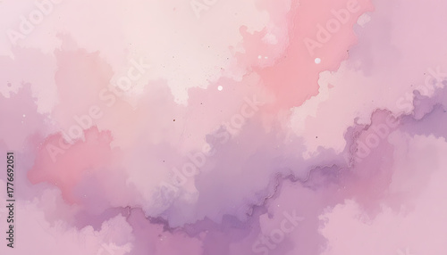 Soothing watercolor texture in soft pink and purple hues, perfect for elegant branding and serene design projects