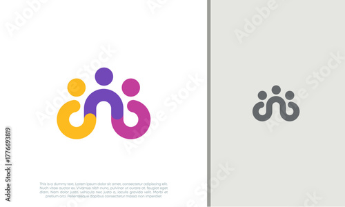 Global Community Logo Icon Elements Template. Community human Logo template vector. Community health care. Abstract Community logo