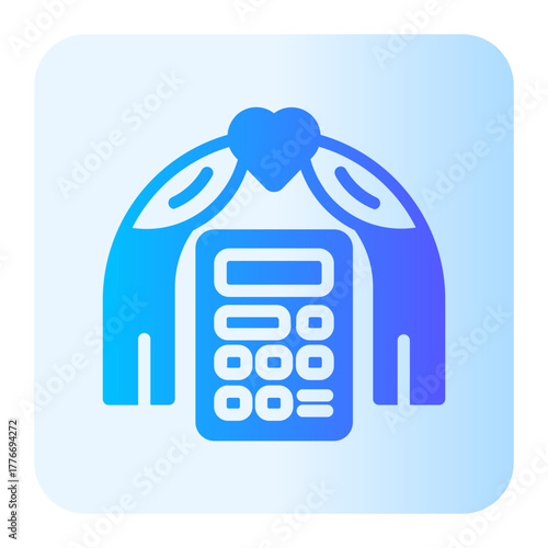 Wedding cost gradient icon