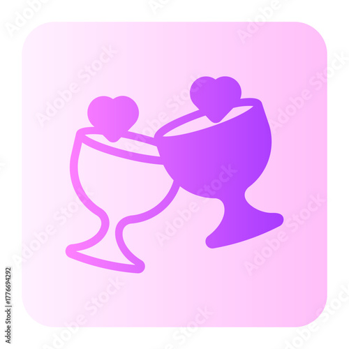 Wine gradient icon