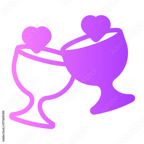 Wine gradient icon