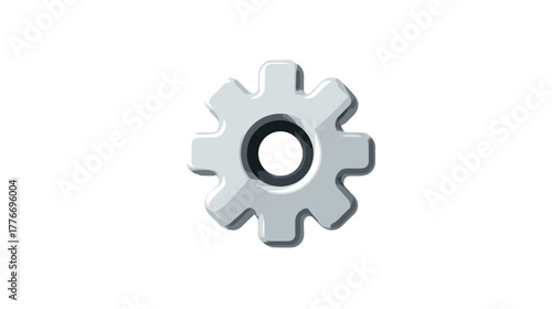 Minimalist gear settings icon
