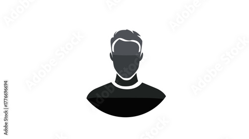 Simple person icon vector