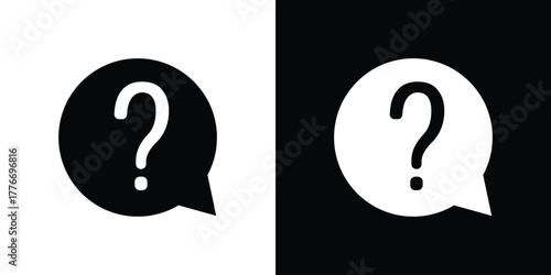 Help icon line art editable stroke and solid collection for app design