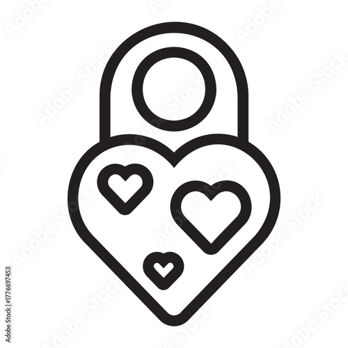 Do not disturb line icon