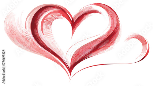 Stylized heart shape icon