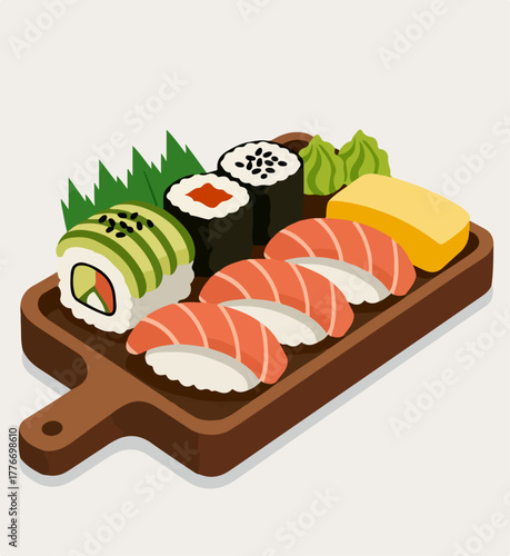 plate of sushi