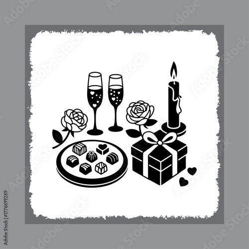 Abstract geometric design with bold color accents for branding and graphics