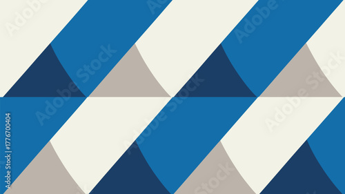 A patterned background featuring blue white and gray geometric shapes in a repeating diagonal pattern