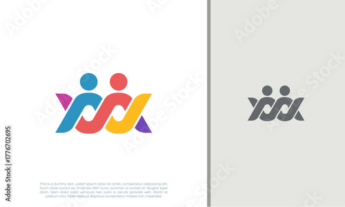 Global Community Logo Icon Elements Template. Community human Logo template vector. Community health care. Abstract Community logo