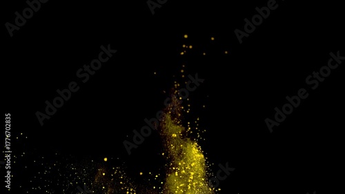 Powder impact in slow motion