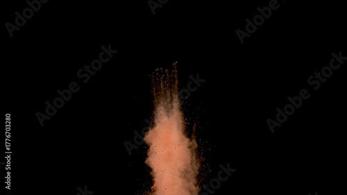 Powder impact in slow motion