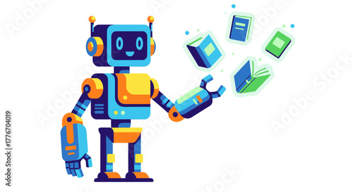 A Cheerful Robot Offering Modern Knowledge And Learning Resources