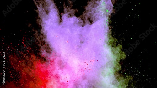 Powder impact in slow motion