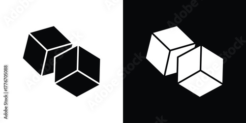 Sugar icon line art editable stroke and solid collection for app design