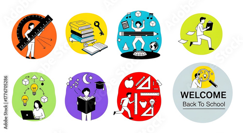 Creative concept vector illustrations showing design, art, and idea generation. Includes teamwork, brainstorming, and creative process elements for modern projects.