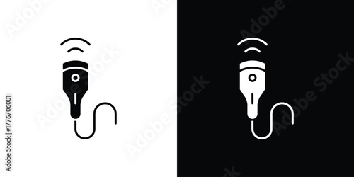 Ultrasound icon line art editable stroke and solid collection for app design