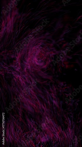 Thin Line Fluid Flow Particle Strings Loop