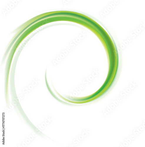 Vector art fancy modern elegant creative wonderful wavy eddy futuristic pea color backdrop of glossy rippled curvy spraying surface. Closeup view with space for text in glowing white center in middle 