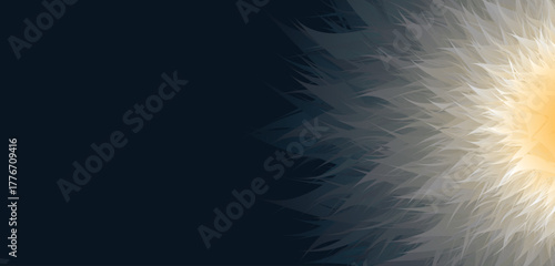 Abstract burst, background rays, slide deck