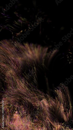 Flowing Optical Fiber Particles Fly Loop