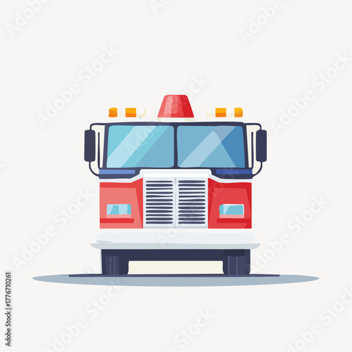 Fire engine -red fire truck emergency vehicle