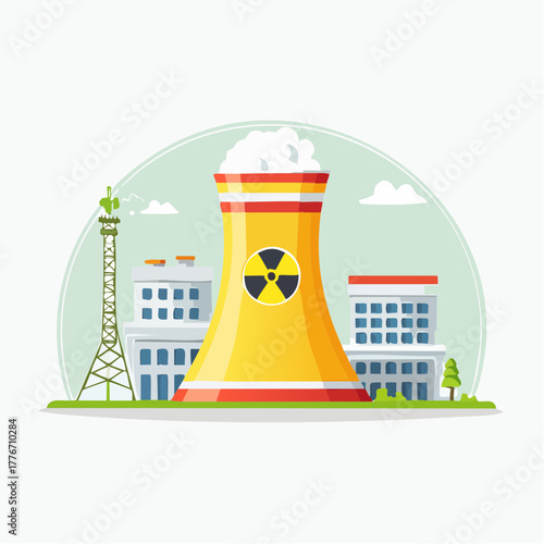 Nuclear Power Plant - energy generation for the grid