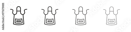 Apron icon. Vector isolated pictograms.