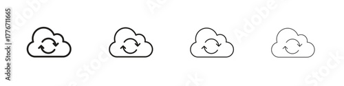 Backup icon. Vector isolated pictograms.