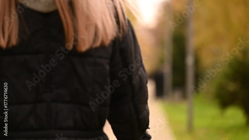 young woman in the park