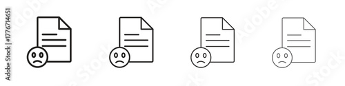 Complaint icon. Vector isolated pictograms.