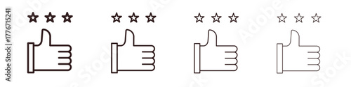 Customer feedback icon. Vector isolated pictograms.