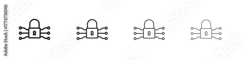 Encryption icon. Vector isolated pictograms.