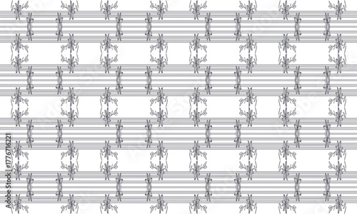 Simple Modern Minimalist Vector Illustration Background with Flat Line Art Pattern for Creative Web, Print, and Packaging