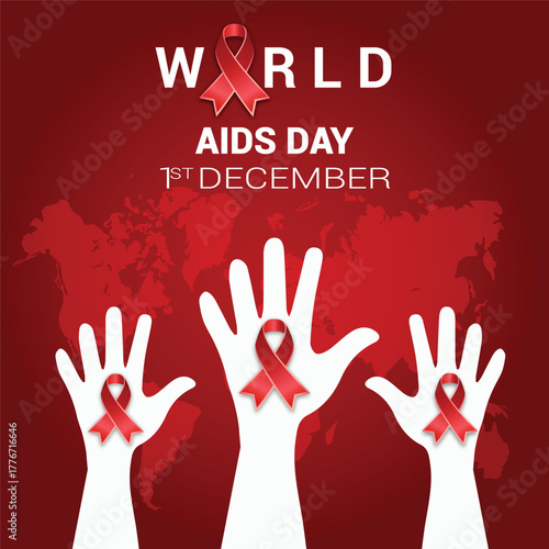 world aids day vector design