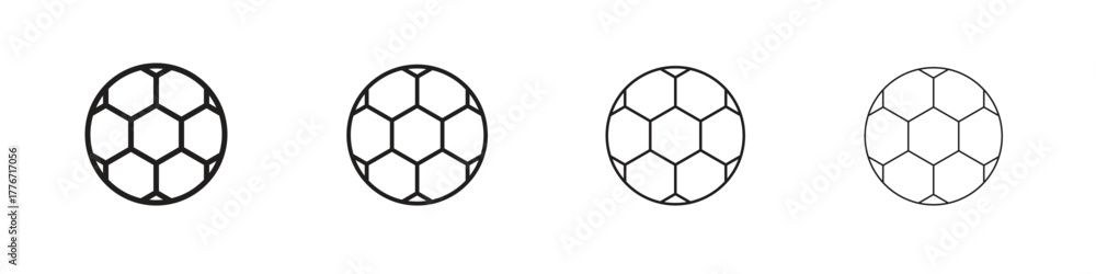 Fototapeta premium Football icon. Vector isolated pictograms.