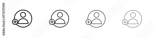 Follower icon. Vector isolated pictograms.