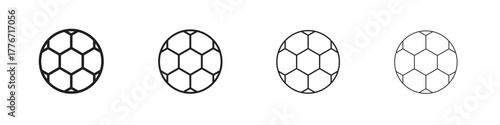 Football icon. Vector isolated pictograms.