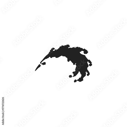 splash of black liquid