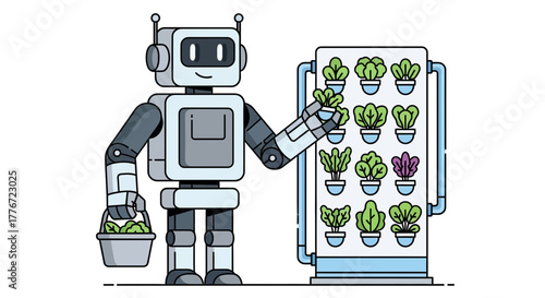 Automated Agriculture: Robot Cultivating Garden Produce with Precision and Efficiency