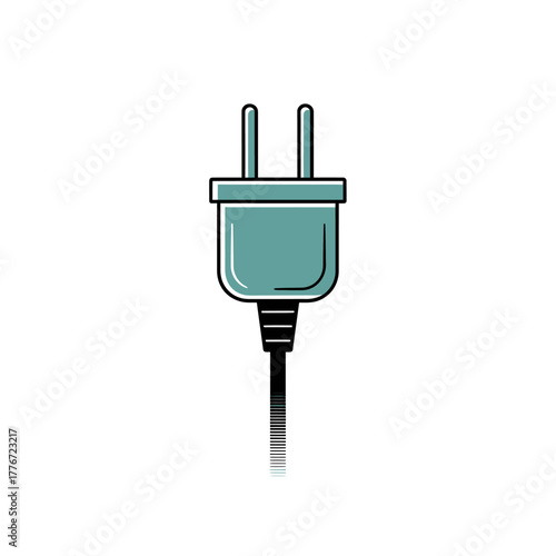 Illustration of a two pronged electrical plug