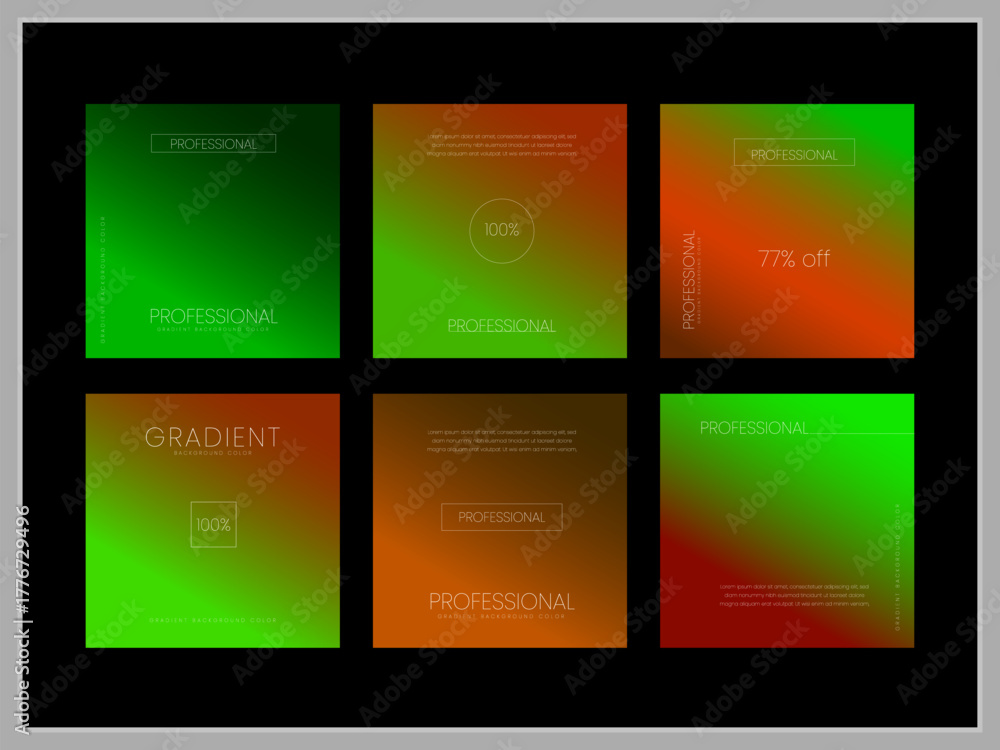 Fototapeta premium multi color gradient background design sample